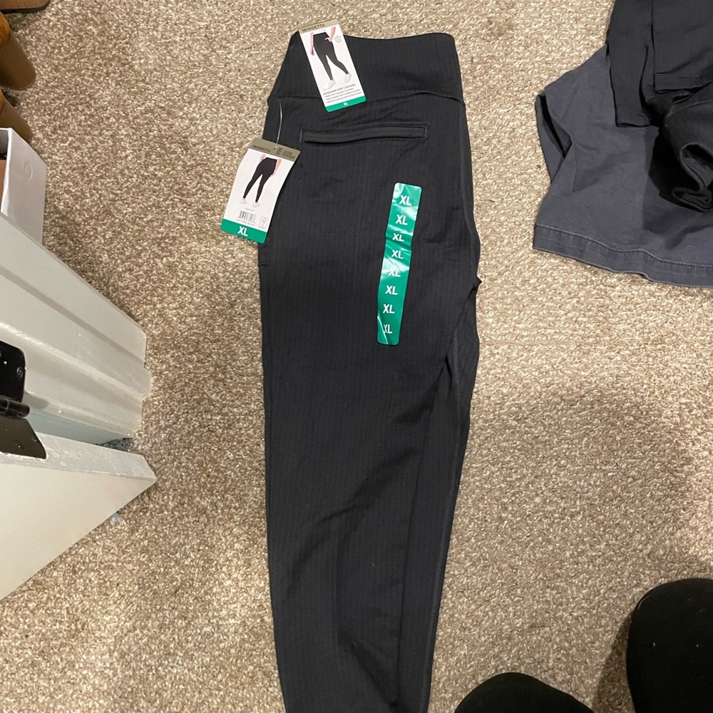 Mondetta Black Jacquard Knit Leggings XL